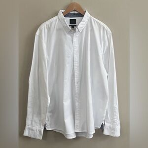 14th & Union Trim Fit white button down shirt size 2 XL